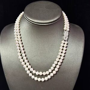 Akoya Pearl Diamond Necklace 17" 6.09 mm 14k Gold Estate Certified $6,450 502912